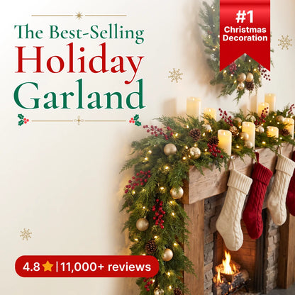 HollyCharm® 6ft Cedar Garlands