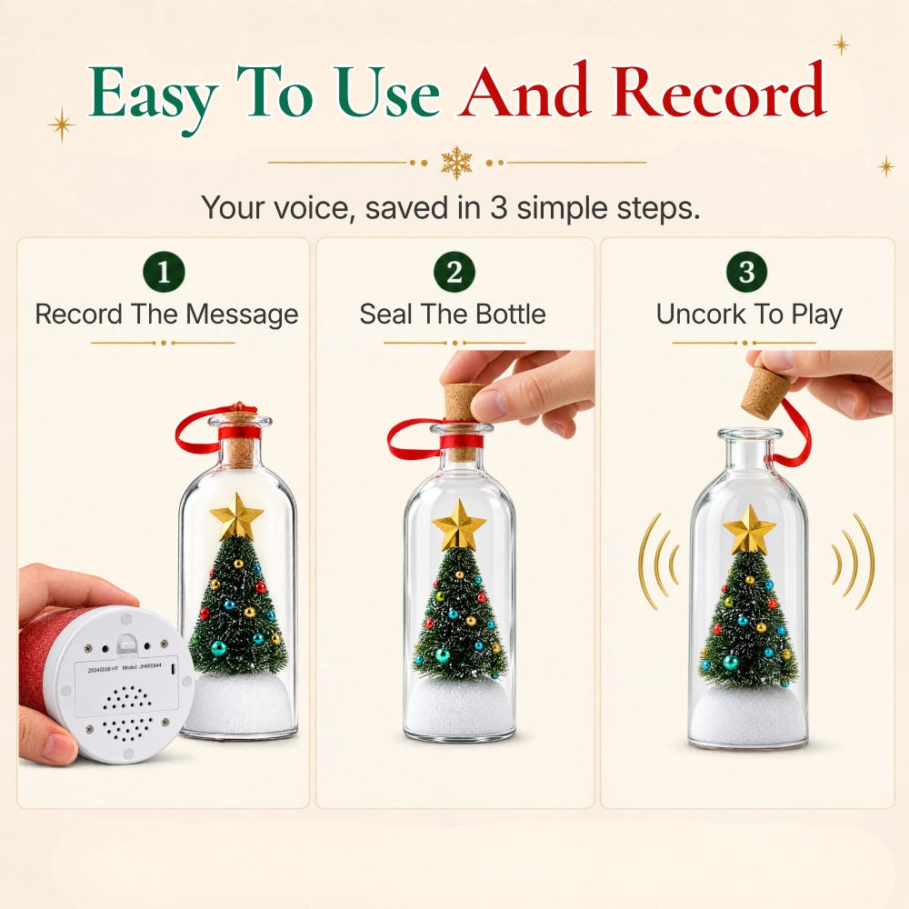 HollyCharm® Record-a-Message Christmas Tree